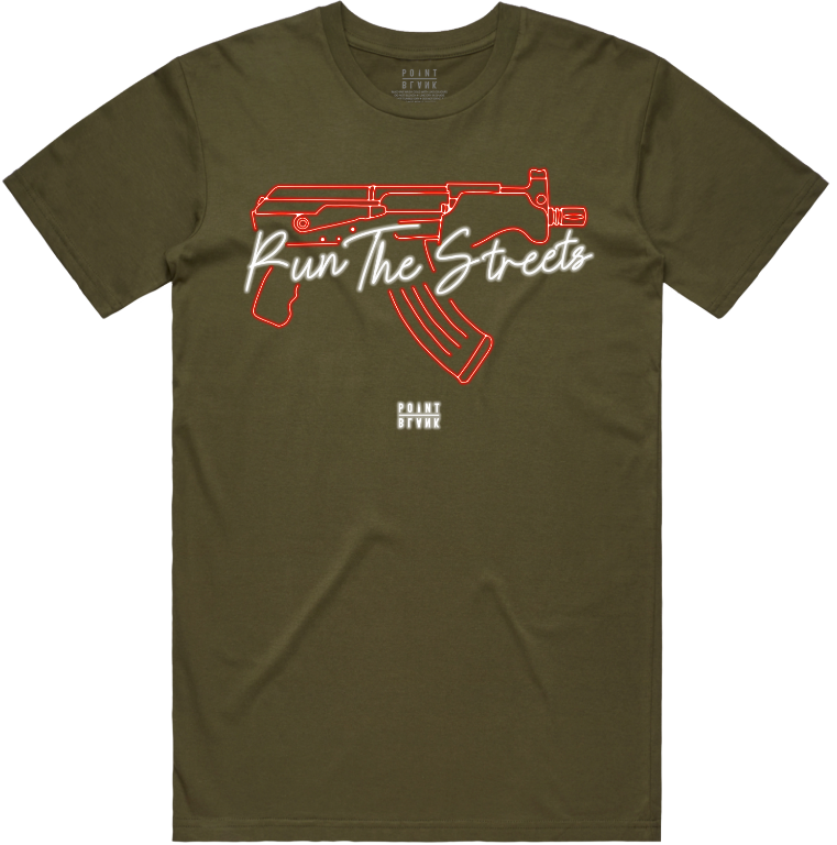 Draco Neon T-Shirt - Olive