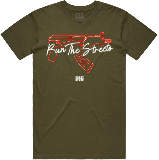 Draco Neon T-Shirt - Olive