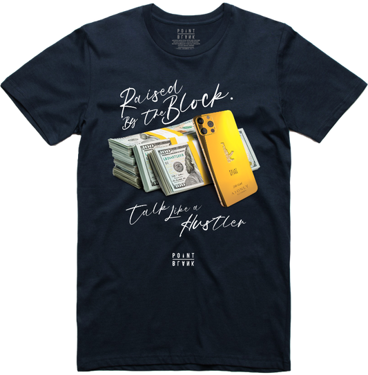 Hustle Talk T-Shirt - Navy