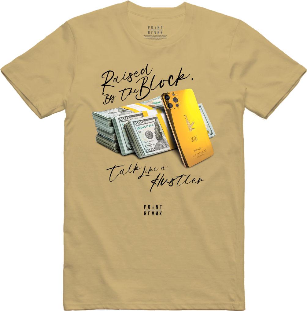 Hustle Talk T-Shirt - Vintage Gold