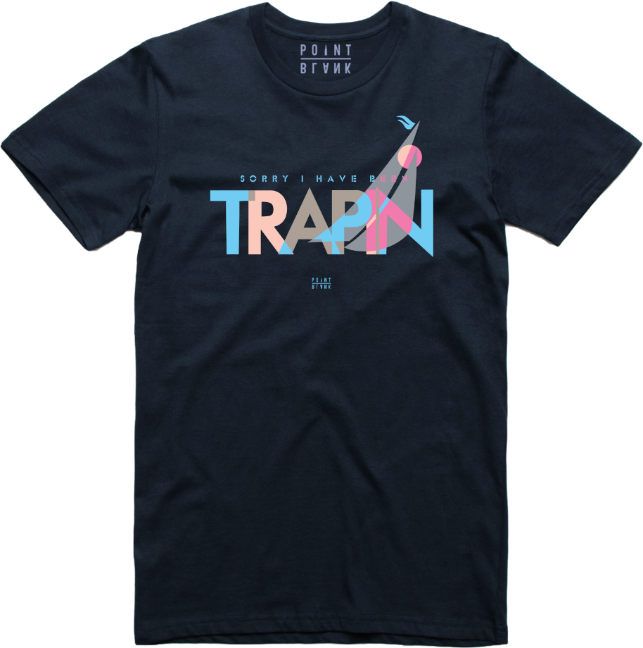 Trappin T-Shirt - Navy Blue