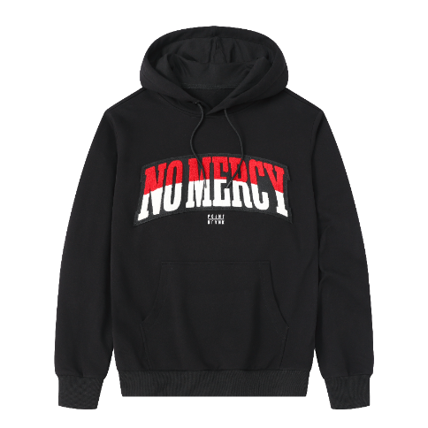 No Mercy Chenille Patch Hoodie (Black)