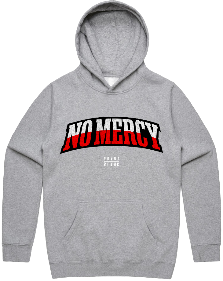 No Mercy Chenille Patch Hoodie (Heather Gray)