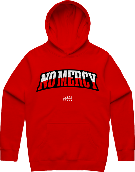 No Mercy Chenille Patch Hoodie - Red