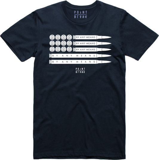 American Flag T-Shirt - Navy Blue