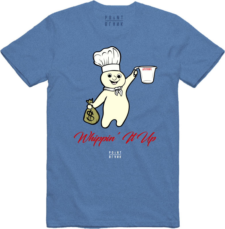 Whippin' IT Up T-Shirt - Heather Blue