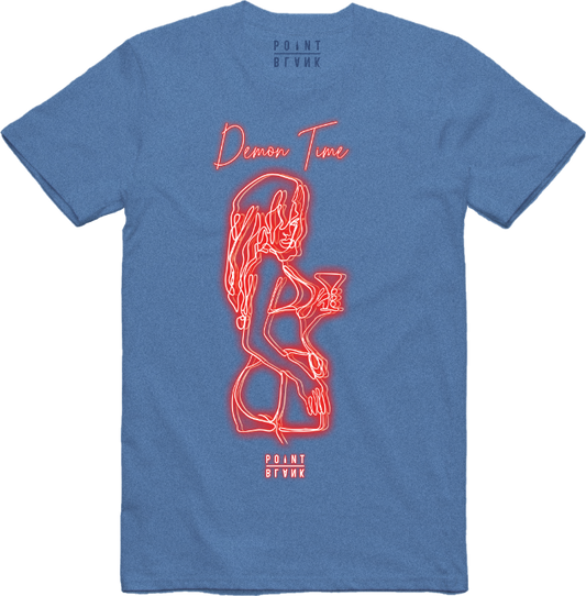 Demon Time T-Shirt - Heather Blue