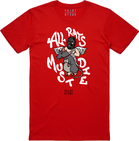 All Rats Must Die T-Shirt - Red