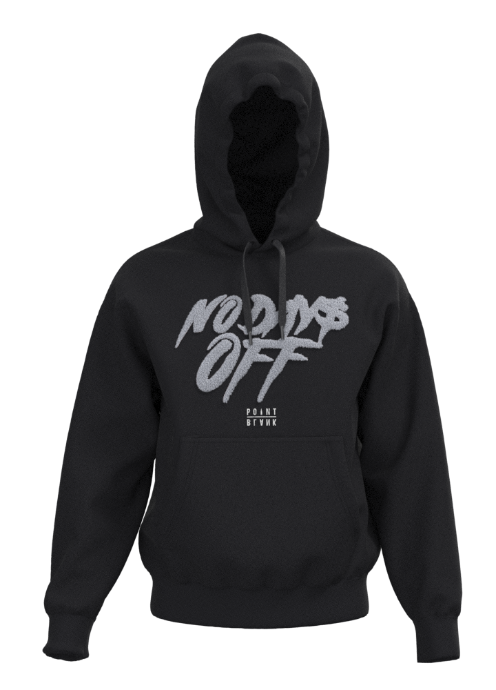 No Days Off Chenille Hoodie - Black