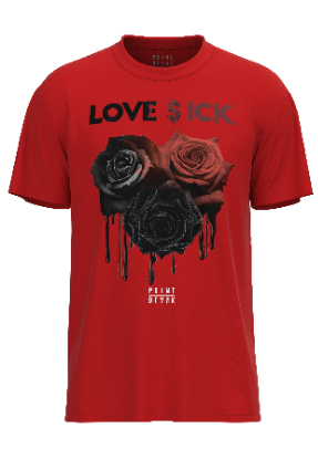 Black Roses T-Shirt - Red