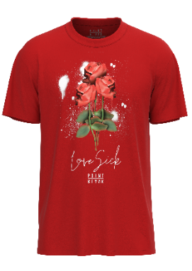 Melting Rose T-Shirt - Red