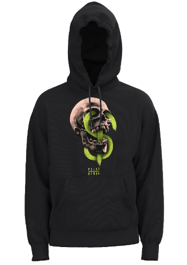 Neon Skull Hoodie - Black