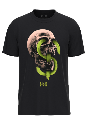 Neon Skull T-Shirt - Black ver. 2