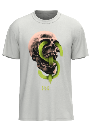 Neon Skull T-Shirt - White
