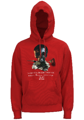 Rose Skull Hoodie - Red