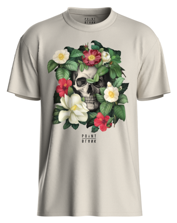 Tropi-Skull T-Shirt - Natural