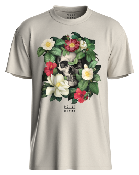 Tropi-Skull T-Shirt - Natural