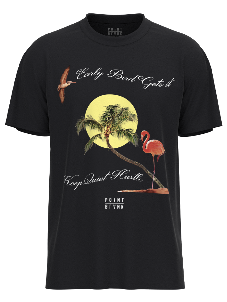 Early Bird Gets It T-Shirt - Black