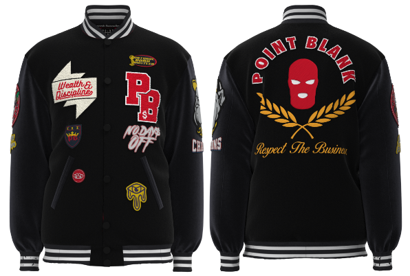 PB Champion Varsity Jacket - Black