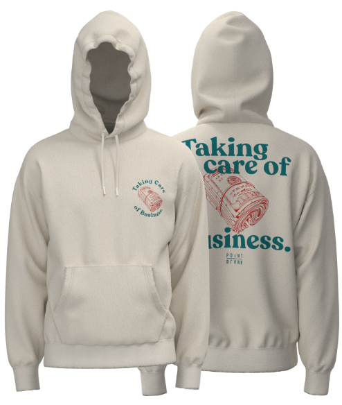 Taking Care of Business Hoodie - Natural