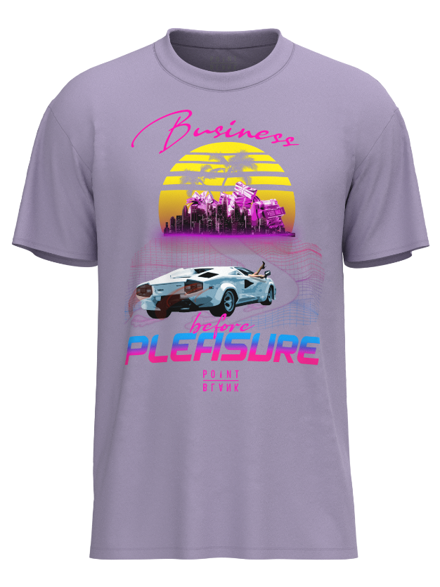 Business Before Pleasure T-Shirt - Lavender