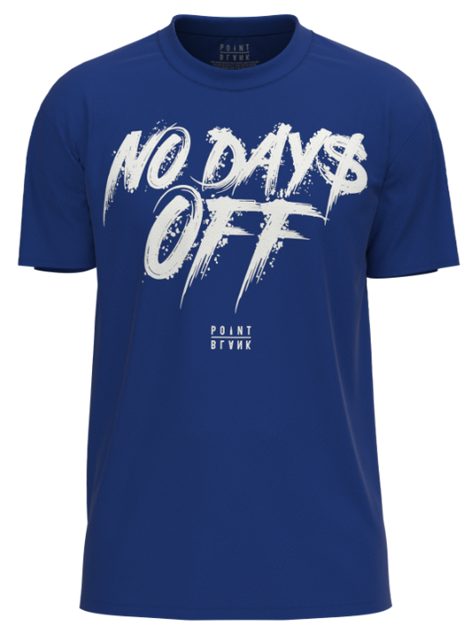 No Days Off T-Shirt - Royal Blue