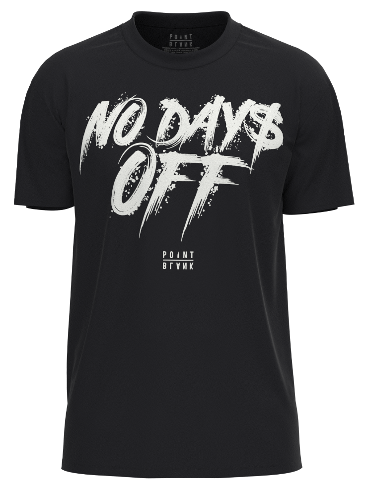 No Days Off T-Shirt - Black