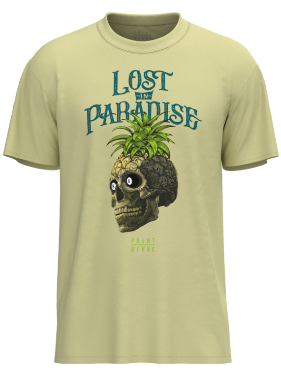 Lost In Paradise T-Shirt - Lt Yellow