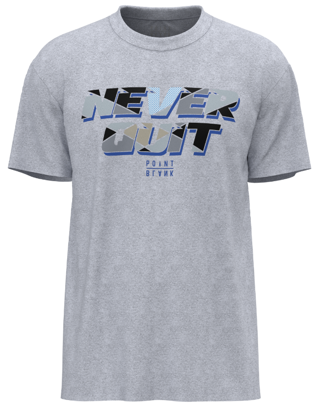 Never Quit T-Shirt - Heather Gray