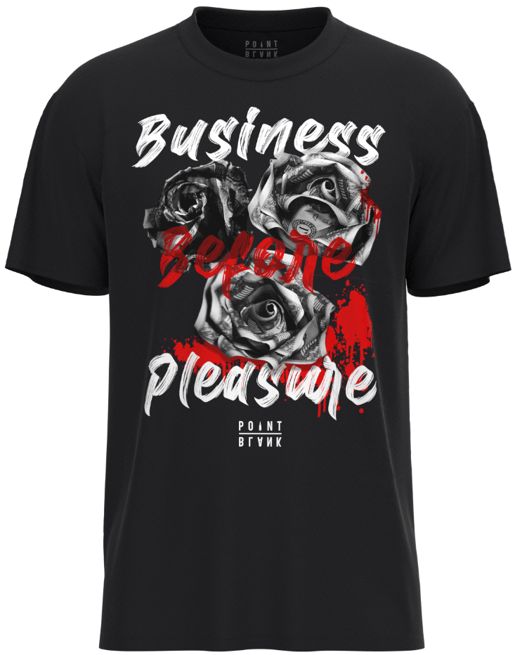 Roses and Pleasure T-Shirt - Black