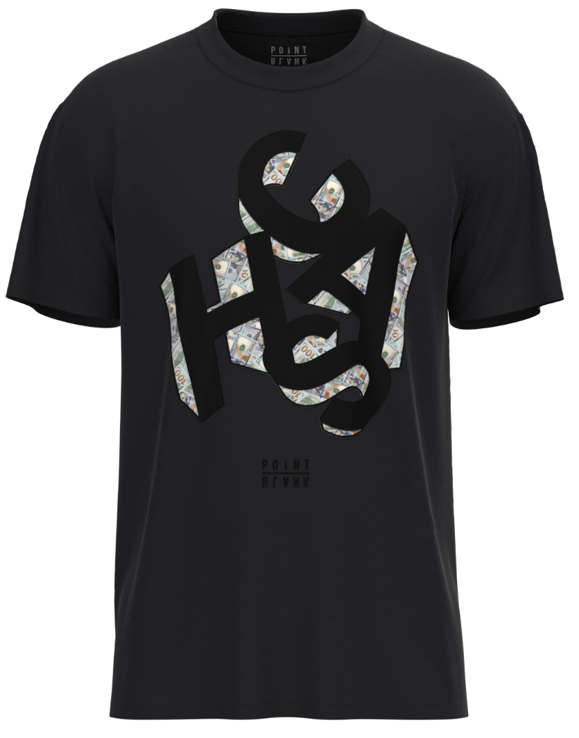 Cash Block T-Shirt - Black