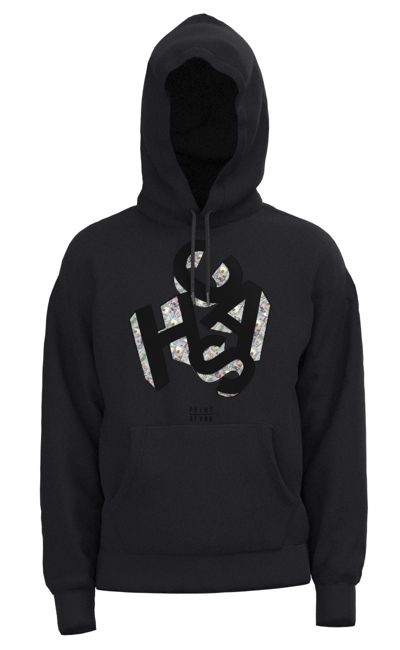 Cash Block Hoodie - Black