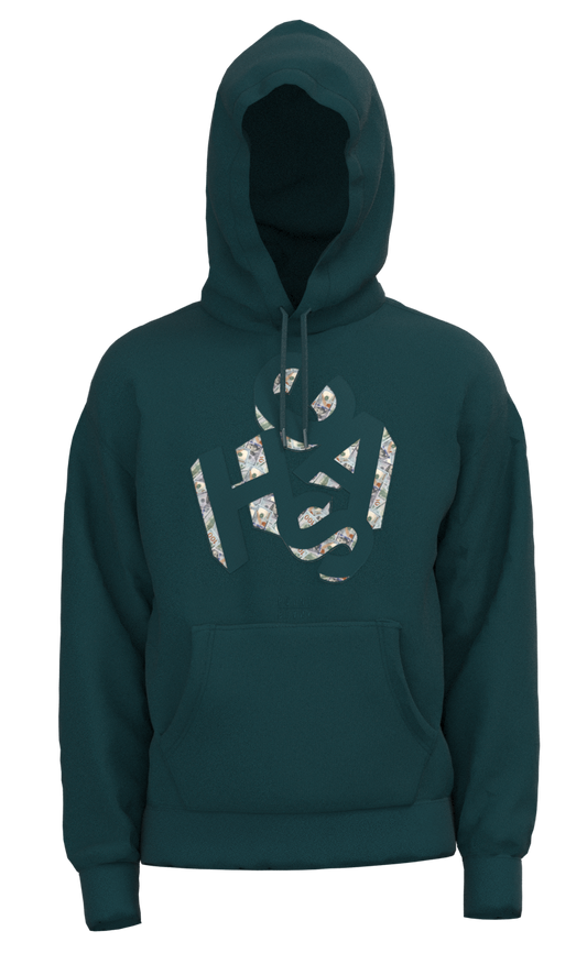 Cash Block Hoodie (Deep Teal)