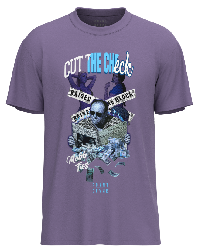 Cut The Check T-Shirt - Mauve