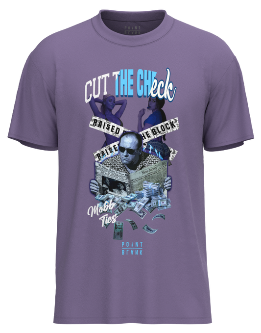 Cut The Check T-Shirt - Mauve