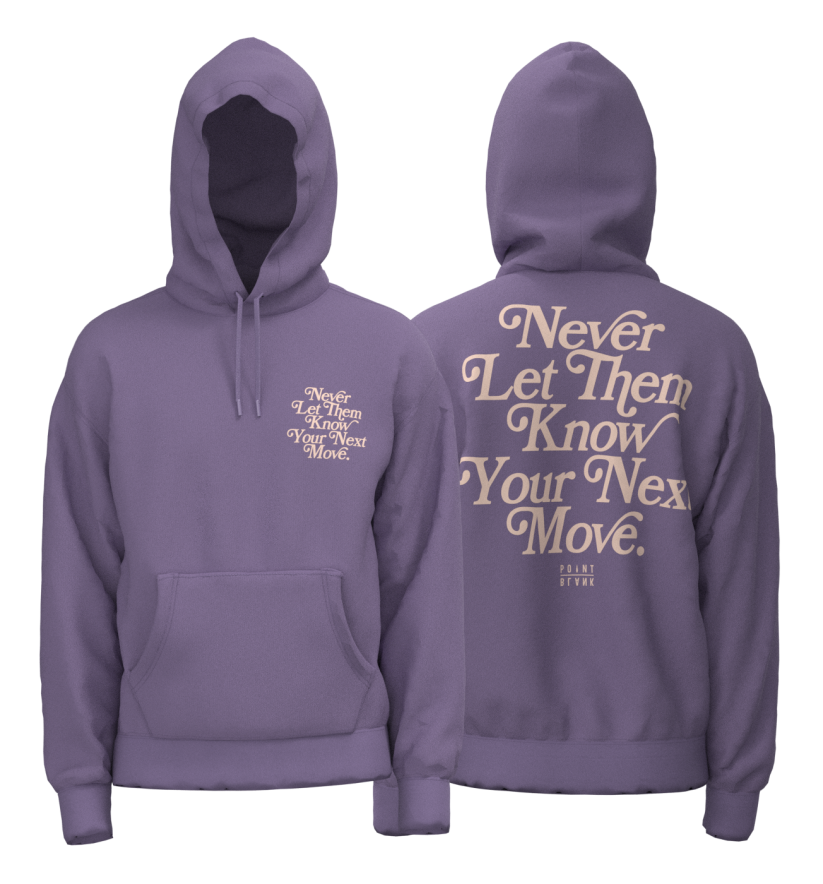 Never Let Them Know Hoodie - Mauve