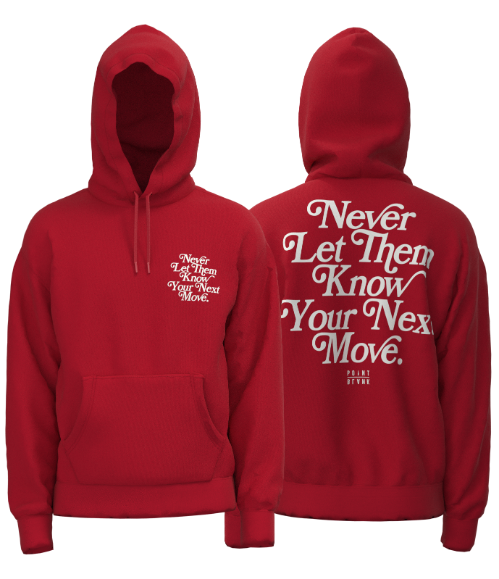 Never Let Them Know Hoodie - Red