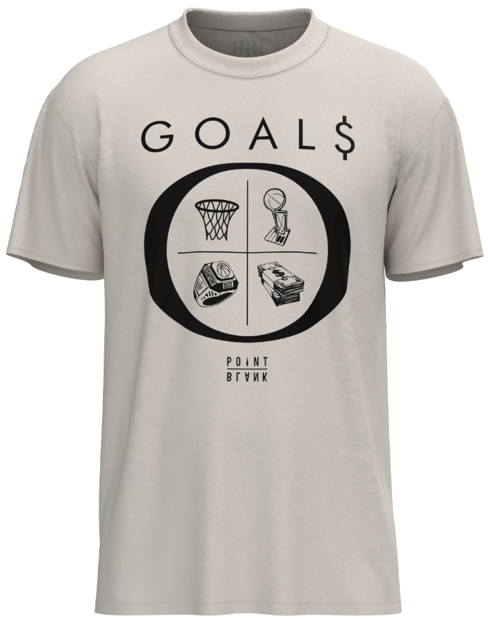 Goals T-Shirt - Black / White Print