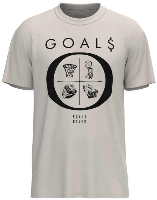 Goals T-Shirt - Black / White Print