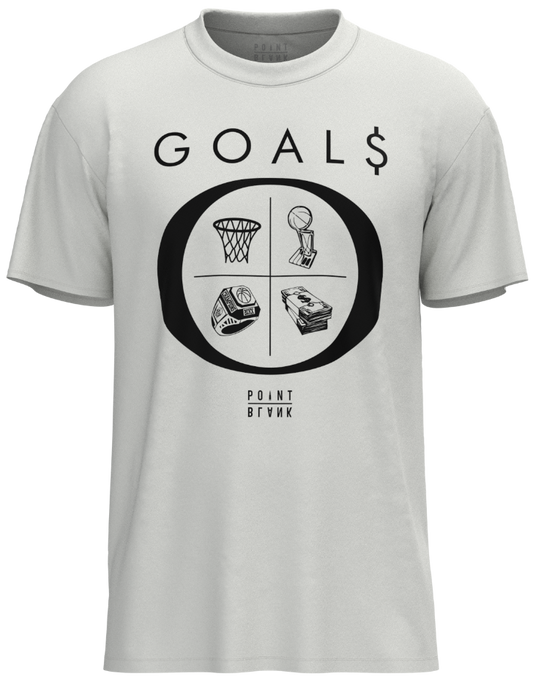 Goals T-Shirt - Black / White Print