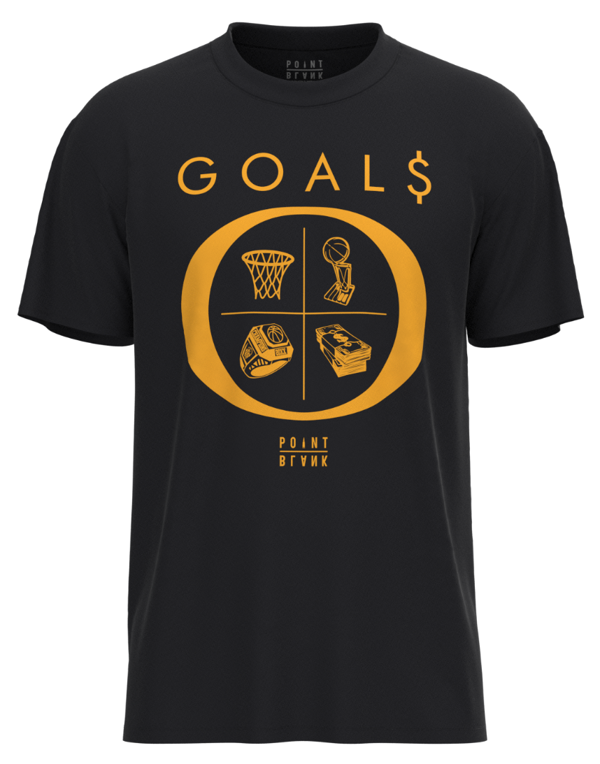 Goals T-Shirt - Gold Print
