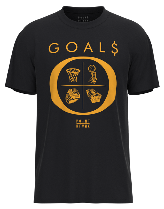 Goals T-Shirt - Gold Print