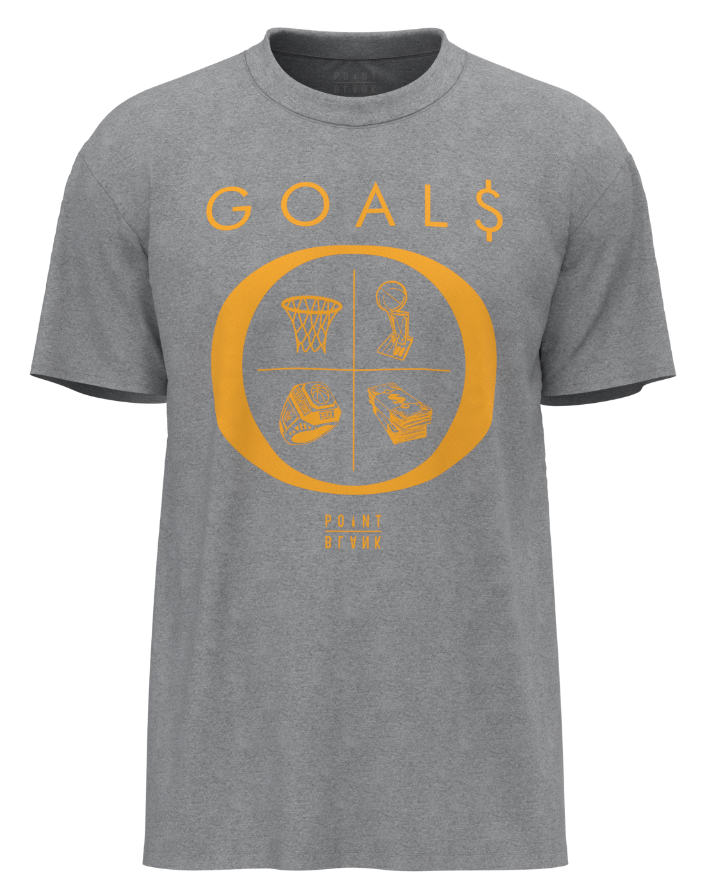 Goals T-Shirt - Gold Print