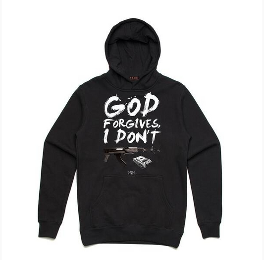 God Forgives I Don't Hoodie - Black