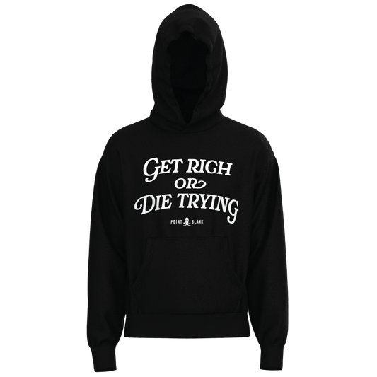 Get Rich Hoodie Black