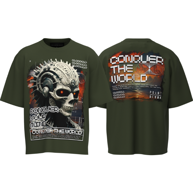 CONQUER THE WORLD T-SHIRT