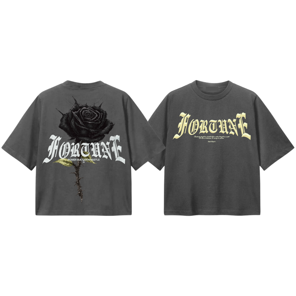 FORTUNE Rose Rhinestone Tee