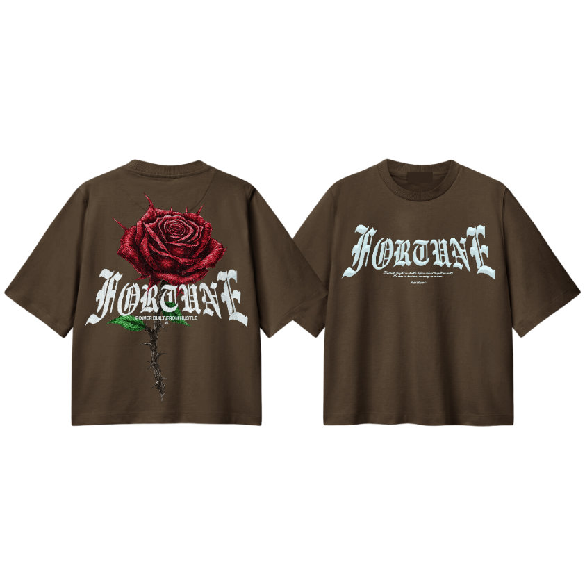 FORTUNE Rose Rhinestone Tee