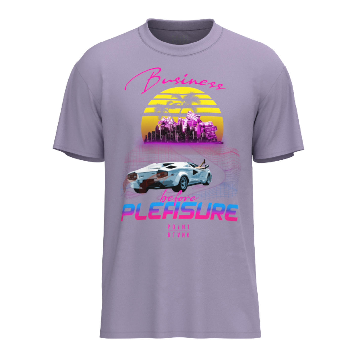 Business Before Pleasure T-Shirt - Lavender