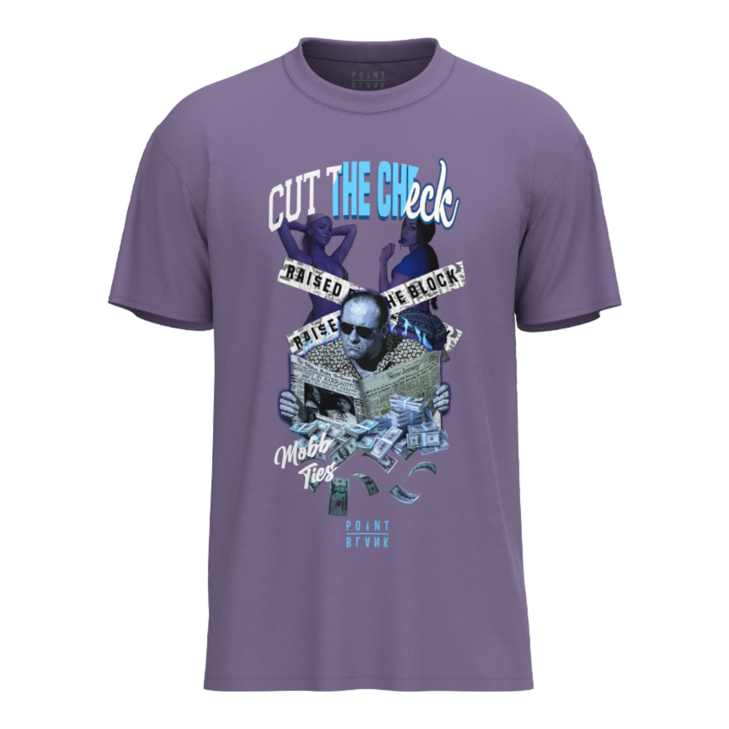 Cut The Check T-Shirt - Mauve